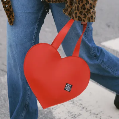 Red mini heart bag