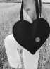 HEART TOTE BLACK thumbnail 6